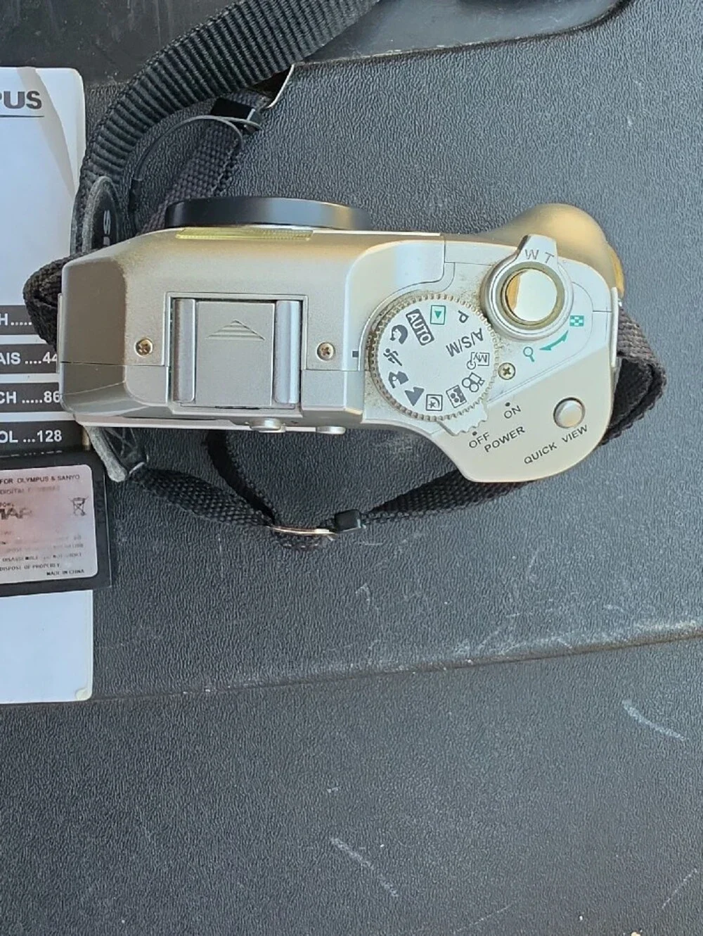 Olympus Silver Point-and-Shoot Digital Camera with Batteries and 256MB Card, 5.0